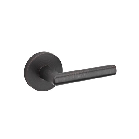 Kwikset Milan Lever with Round Rose Interior Dummy Handleset Trim New Chassis Venetian Bronze Finish 968MILRDT-11P